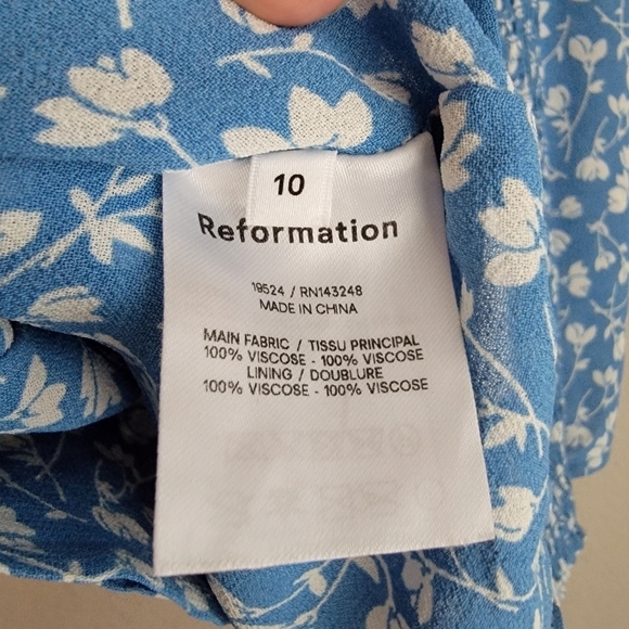 Reformation Robertson Top in Marie size 10 NWT - Picture 7 of 9